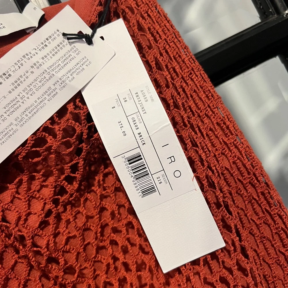 IRO Asymmetrical One-Shoulder Dress in Rust - Picture 5 of 7